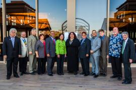 Current and Former CAPE Board of Directors with the Honorable Hilda Solis, Los Angeles County Supervisor, First District at the CAPE Annual Membership Dinner.